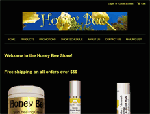 Tablet Screenshot of honeybeecream.com
